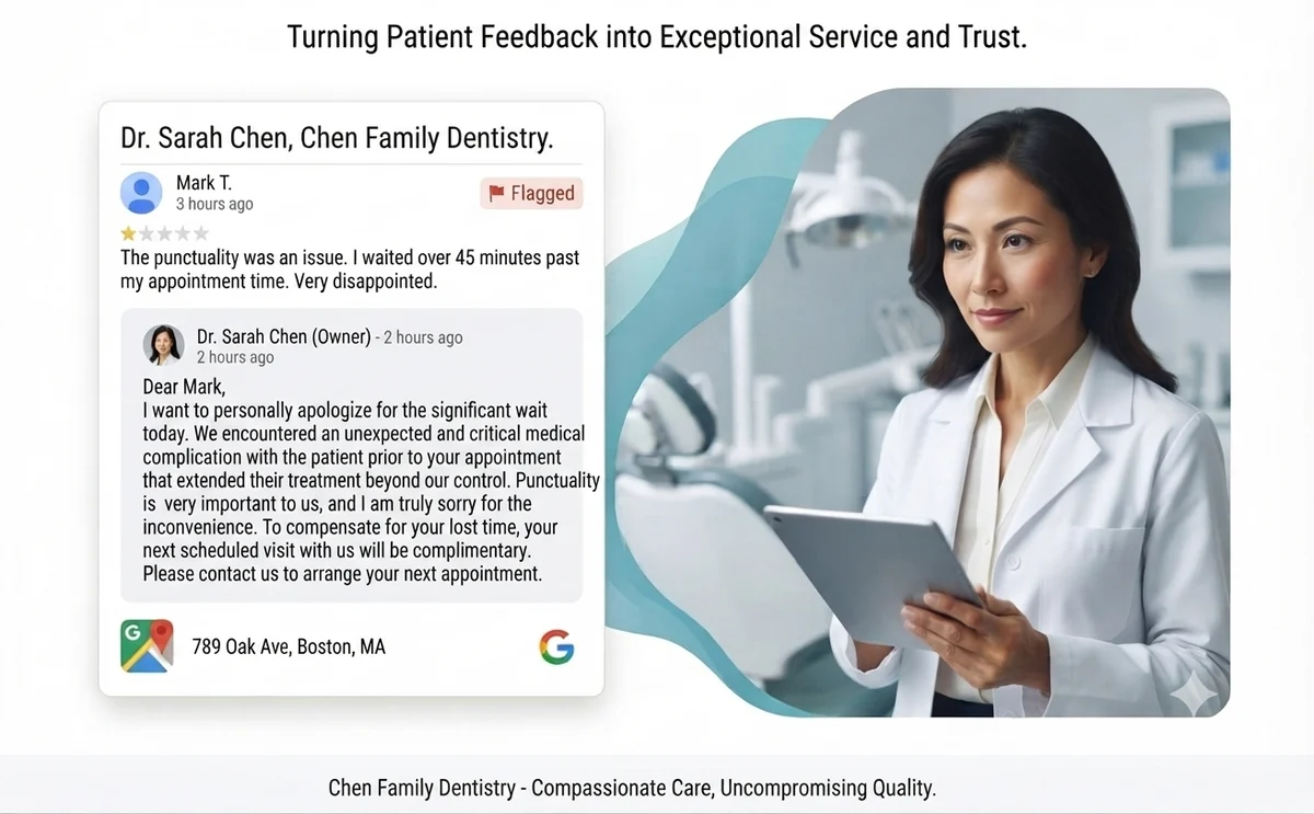 From a 1-star complaint to a 5-star impression — in minutes.